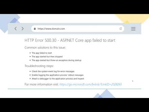 Fix: HTTP Error 500.31 | 500.30 Failed to load ASP.NET Core runtime