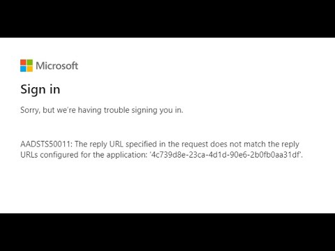 How to fix the reply URL mismatch error in Azure AD - Microsoft Identity Platform