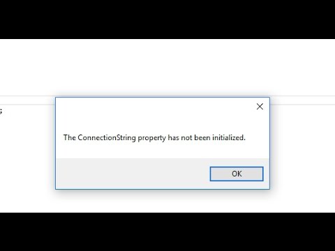 Connection property has not been initialized || Error Solved in 2 minutes