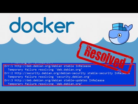 Docker  - Fix Temporary failure resolving 'deb.debian.org' Error Message