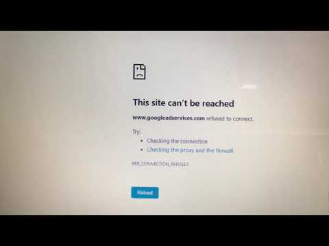 This site can't be reached www.googleadservices.com refused to connect