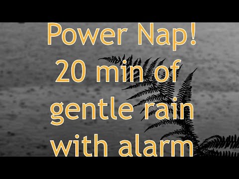 Ambient nature sounds for power nap: Gentle summer rain 20 min + 1 min wake- up buzzer