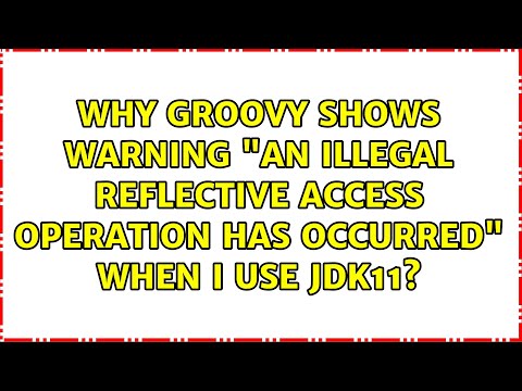 Why groovy shows warning