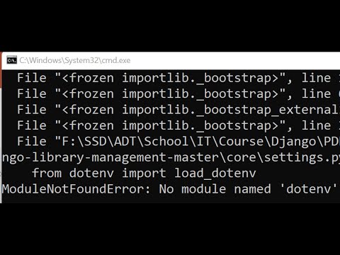 No module named 'dotenv' | from dotenv import load_dotenv ModuleNotFoundError   | Aryadrj | IT