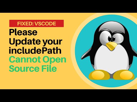How to fix: Please update includePath. Cannot open source file on VSCode