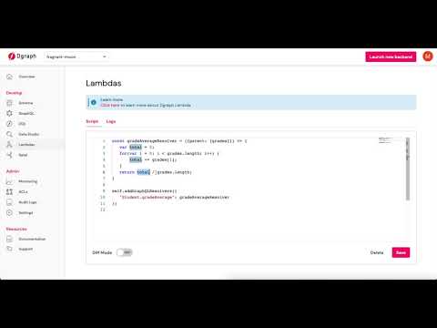 Creating a Custom Resolver To Calculate a Field with Dgraph Lambda