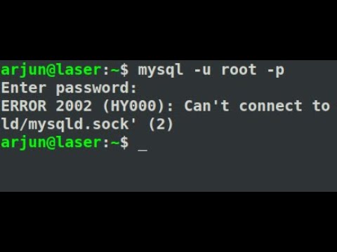 ERROR2002HY000Can't connect to local MySQL server through socket ' var run mysqld mysqld sock'2
