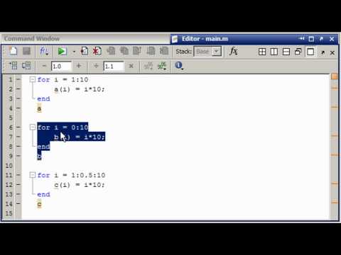 MATLAB How to fix common indexing errors with for loops