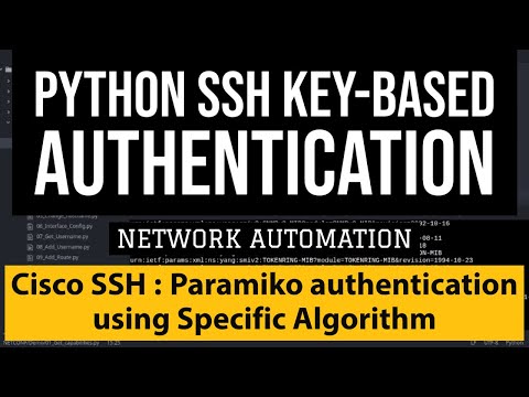 Paramiko SSH Key-Based Authentication Example: Cisco IOS using Specific Signature Algorithm SHA-RSA