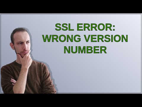 SSL error: Wrong version number