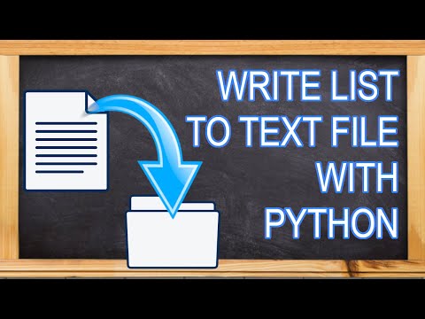 Write list to text file Python - Quick tutorial