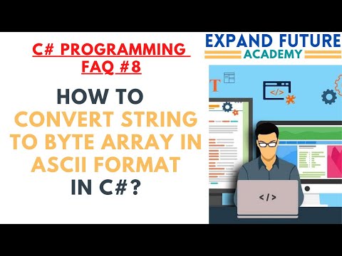 C# Programmers FAQ - 008 String to byte Array ASCII #programming #developer #CSharp #Dotnet #shorts