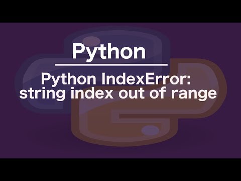 Python IndexError: string index out of range