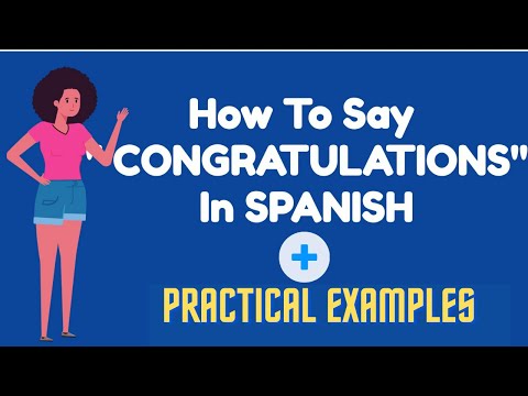 how to say congratulations in SPANISH