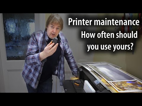 How often to print. Ink waste and printer maintenance for photo inkjet printers