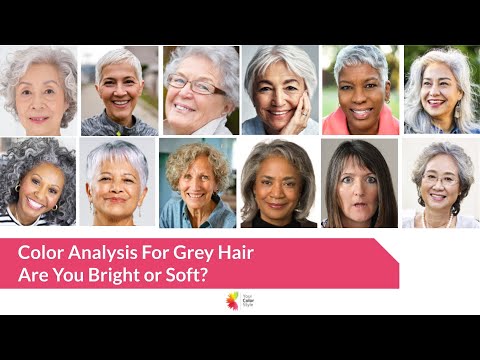 Color Analysis for Women with Grey Hair - Bright or Soft