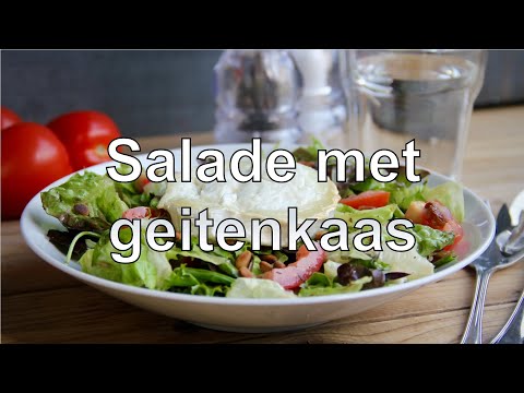 Salade met geitenkaas