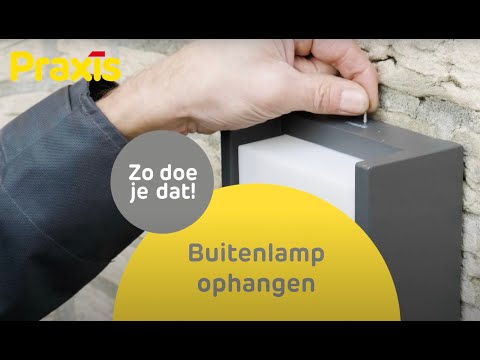 Buitenlamp met sensor aansluiten en ophangen | Praxis