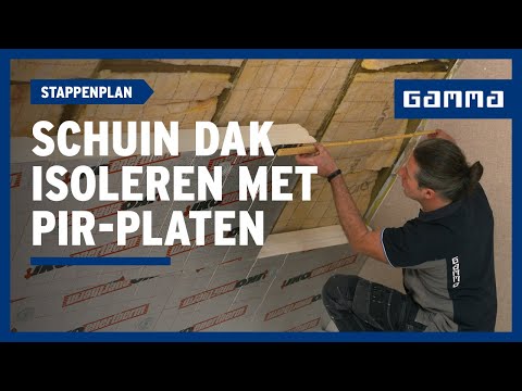 Hellend dak isoleren met PIR-platen in 5 stappen | GAMMA België