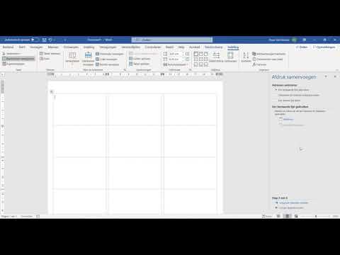 Word - Adresetiketten aanmaken