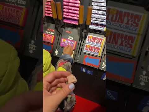 Tony’s Chocolonely Super Store in Amsterdam (design your own chocolate) #shorts