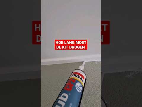 HOE LANG MOET DE KIT DROGEN OM TE KUNNEN SCHILDEREN.