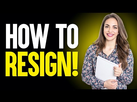 HOW TO WRITE A RESIGNATION LETTER or EMAIL! (Job Resignation Letter Sample + TEMPLATE!)