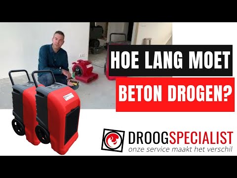 Hoe lang moet beton drogen?