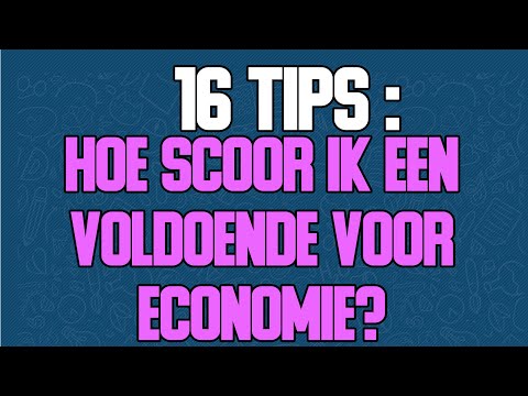 HOE SCOOR IK EEN VOLDOENDE VOOR ECONOMIE? (Help; 16 tips om te leren voor economie!)