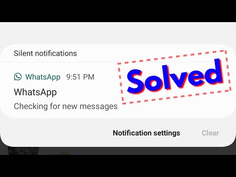 How To Stop Whatsapp Checking For New Messages Notification Problem On Android