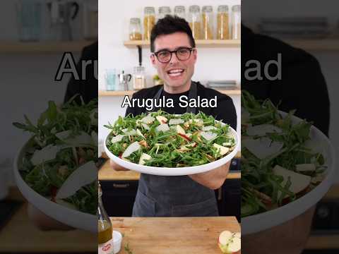 Arugula Salad with apples and walnuts