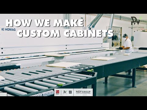 Custom Cabinet Manufacturing Process - European Style Cabinets by Parriott Wood - Made in USA