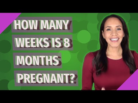 How many weeks is 8 months pregnant?