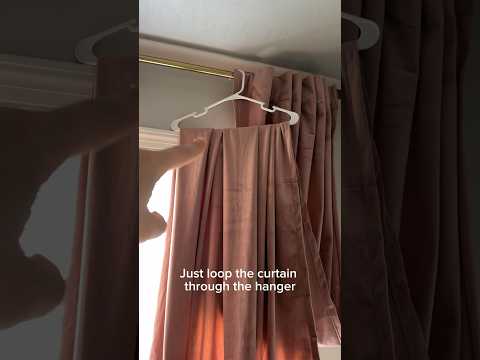 Quick tip to pick up your curtains when cleaning #diy #home #cleaning