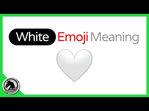 WHITE HEART Emoji Meaning 🤍