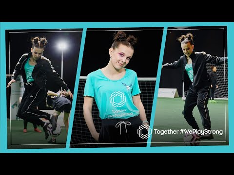 MILLIE BOBBY BROWN surprises ⚽ girls & joins #WePlayStrong squad