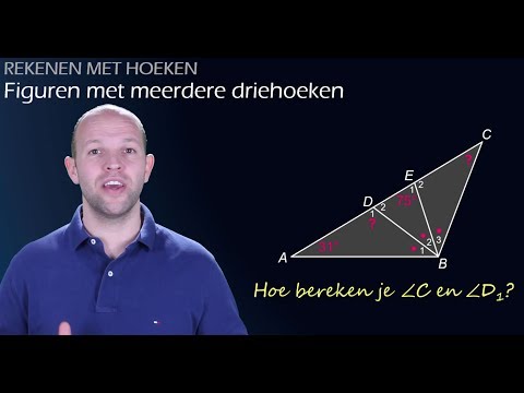 Rekenen met hoeken in figuren met meerdere driehoeken (havo/vwo 1) - WiskundeAcademie