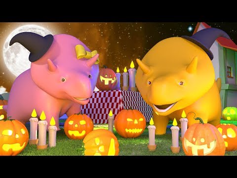 Halloween Special ! Learn How to Make a Jack-O-lantern - Learn with Dino the Dinosaur 👶 Cartoons