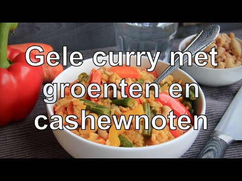 Yellow curry with vegetables and cashew nuts recipe