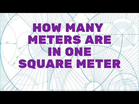 How many meters are in one square meter