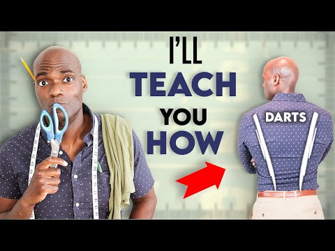 Let's Add DARTS To This Dress Shirt (SUPER Easy Tutorial)