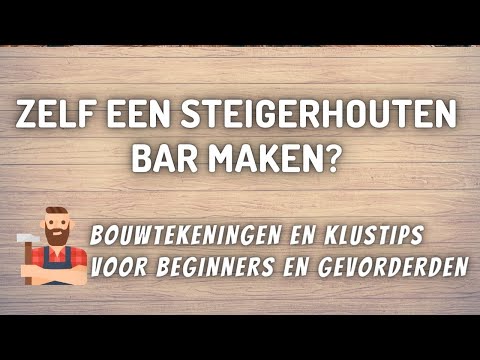 zelf een steigerhouten bar maken met stappenplan