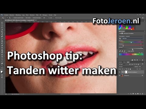 Tanden witter maken (Photoshop)