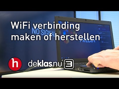 Wifi verbinding maken of herstellen