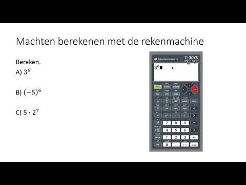 Machten met de rekenmachine (1 HAVO/VWO & 1 VWO)