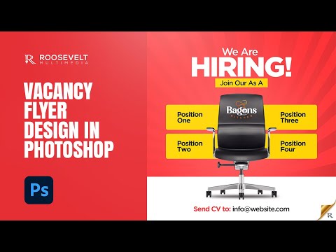 Vacancy Flyer Design in Adobe Photoshop