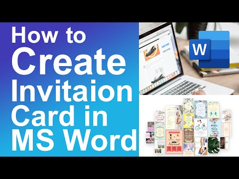How to Create Invitation Card in Microsoft Word