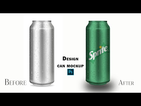 How to Make Cold Drink Can Mockup in Photoshop