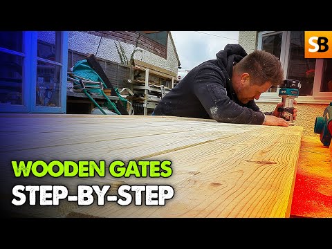 How To Build DIY Wooden Gates Step-by-Step