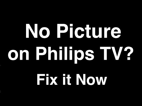 Philips TV No Picture but Sound  -  Fix it Now